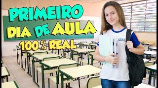 MEU PRIMEIRO DIA DE AULA 2019  100 REAL [upl. by Meikah809]