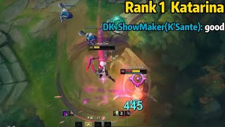 Rank 1 Katarina ShowMaker was Amazed by This Katarina OTP [upl. by Vale]