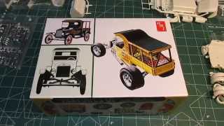 AMT 25 T Fruit Wagon 125th Scale Kit Open Box Review [upl. by Kristo]