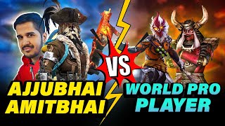 I FOUND REAL AMITBHAI IN WORLD CHAT  GARENA FREE FIRE [upl. by Evilc]