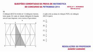 QUESTÕES DE MATEMÁTICA  PETROBRAS Q 15 2014 2 [upl. by Rochkind]