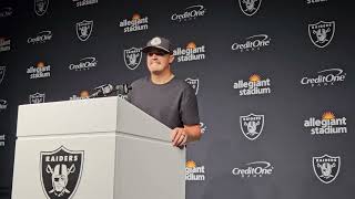 Las Vegas Raiders QB Aidan OConnells ENTIRE Presser Post Loss to Pittsburgh Steelers raiders [upl. by Raknahs]