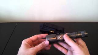 Nitecore P25 quotSmilodonquot 1x18650 2xCR123ARCR USBrechargeable flashlight review by selfbuilt [upl. by Yerfej]