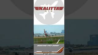 Kalitta Airs Boing 747  200 takes off [upl. by Wilmar726]