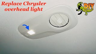 Replace Chrysler Pacifica minivan interior overheadceiling light [upl. by Zeeba]