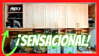 🥈DESCUBRE Cómo HACER ARMARIOS de PARED ORGANIZA tú TALLER de carpintería MUEBLES ALTOS Parte 2 [upl. by Aicnetroh]