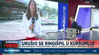 Euronews na mestu nesreće u Kuršumliji [upl. by Esinrahs901]