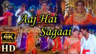 Aaj Hai Sagaai  4K UHD  Pyaar To Hona Hi Tha 1998  Kajol amp Ajay Devgan  Alka Yagnik amp Abhijeet [upl. by Vinny]