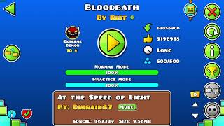 Geometry Dash  Bloodbath 100 [upl. by Sybyl]