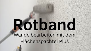 Glatte Rissfreie Wände mit Knauf Rotband Flächenspachtel Plus diy handwerk knauf renovation [upl. by Candy]