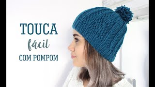 TOUCA FÁCIL COM POMPOM [upl. by Ynohtnaeoj84]