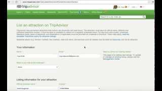 How to Get Listed on TripAdvisorcom [upl. by Ebenezer]