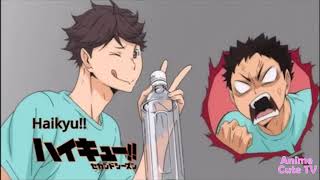 Oikawa and Iwachan Cute and Funny moments  Haikyuu [upl. by Hubey139]