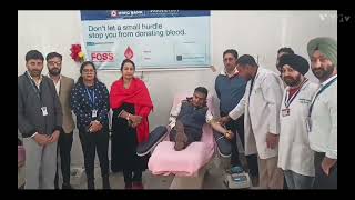 Today HDFC Bank Employees Blood Donation camp At Raja Sukhdev Singh District Hospital Poonch [upl. by Johanan]