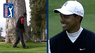 Tiger Woods alltime best shots at Riviera  The Genesis Invitational [upl. by Zabrina]