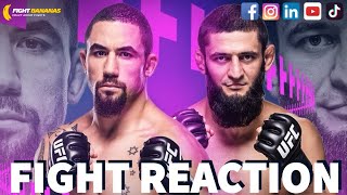 Khamzat Chimaev amp Robert Whittaker Fight Reaction [upl. by Kettie]