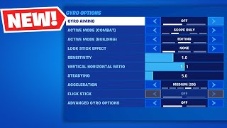 How To Enable Gyro Aiming amp Flick Stick In Fortnite PlayStation Xbox PC Mobile amp Nintendo [upl. by Amari]