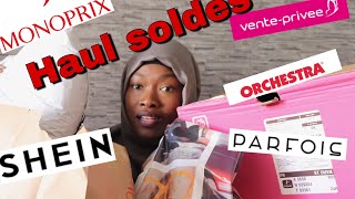 HAUL avant soldes dété 2018 vente privée parfois shein orchestra besson chaussure monoprix bébé [upl. by Treblig]