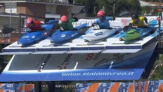 Womens Kayak Cross  QuarterFinal 4  2024 ICF Canoe Slalom World Cup Ivrea Italy [upl. by Kassity]