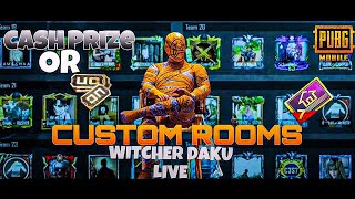 CUSTOM ROOMS  UC ROOMS WITCHER DAKU LIVE  DAKUxLive RUSHGmpalySubscribersRUSHGAMPLAYPUBGMOBILE [upl. by Naida231]