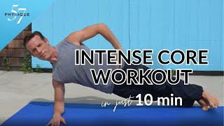 Ultimate Core Burn 10 Minute Intense Ab Workout core athomeworkout [upl. by Naujad444]