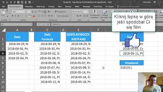 Excel  Ciąg dni roboczych lub konkretnych dni tygodnia  porada 323 [upl. by Ettedo337]