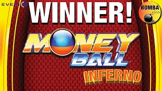 First Try 🟠 MoneyBall Inferno 🟠 Winner at The Cosmopolitan in Las Vegas Slot Machine Win 🎰 [upl. by Luciano]