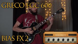 Greco EGC600 Les Paul Custom Orange Metal BIAS FX2 Preset [upl. by Hally]