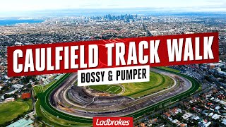 Caulfield Cup Track Walk With Bossy amp Pumper [upl. by Anagrom987]