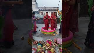 Ghuti bhari dhoti bhije£shortschhathpuja [upl. by Reamonn]