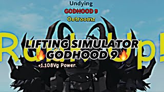 Lifting Simulator💪 👑 GODHOOD 9 10 Uvg Muscle rank [upl. by Randa]