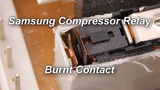 Looking Inside a Samsung Refrigerator Compressor Relay [upl. by Helli]