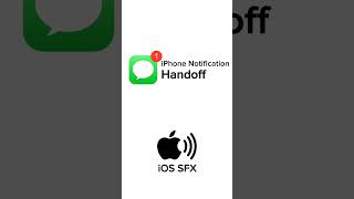 iPhone Notification Sound  Handoff iphone [upl. by Abran679]