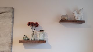 easy to install floating shelves [upl. by Ahslek425]