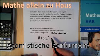 atomistische Konkurrenz lang und kurzfristige Preisuntergrenze [upl. by Oznohpla]