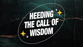 Heeding the Call of Wisdom Pastor JP Betansos  Wise Up Series [upl. by Tlihcox]