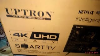 UPTRON 32 UHD SMART 4K Full HD TV unboxing and review only ₹13500 Made in India [upl. by Earleen793]