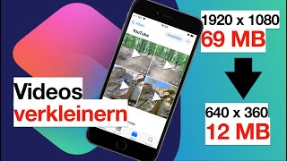 🍎 Videos am iPhone amp iPad kostenlos verkleinern  Kurzbefehl [upl. by Akemat396]