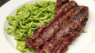 Tallarines verdes con bistec [upl. by Philippe]