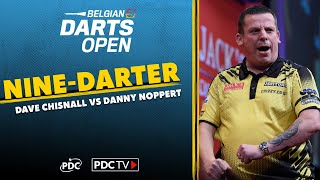 NINEDARTER Dave Chisnall vs Danny Noppert  2022 Belgian Darts Open [upl. by Arteid]