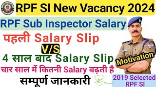 RPF SI Salary Slip 2024  RPF Sub Inspector Salary Slip 2023  24  After 4 Year Rpf SI Salary 2023 [upl. by Akitan305]