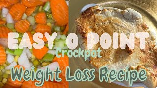 Easy 0 Point Weight Loss Crockpot Recipe  Family Friendly Meal Prep  Ep 2 [upl. by Spiers]