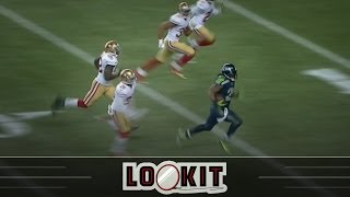 Marshawn Lynchs filthy 40 yard touchdown run gets some celebratory Skittles [upl. by Devland]