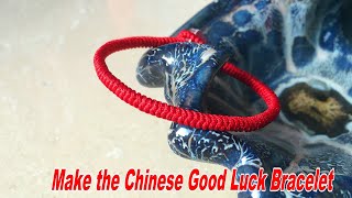 DIY Chinese knotting bracelet How to Make the Chinese Good Luck Bracelet [upl. by Tillie]