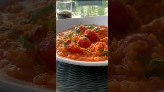 How to make risotto amatriciana😍German style 😀 [upl. by Aikcin]