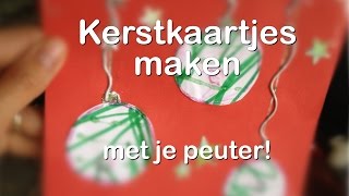 Kerstkaarten zelf maken met je peuter  Pelpina [upl. by Garzon]