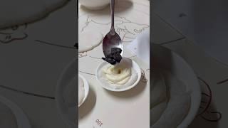 Mochi With Oreo filling 🤍🧸 trending shorts mochi easyrecipe sweet recipe viralvideo food [upl. by Jdavie]