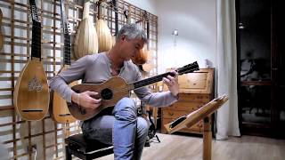 Rolf Lislevand plays AStradivari Sabionari 1679 guitar  Santiago de Murcia  Tarantela [upl. by Kyl]