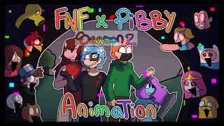 FNF X PIBBY ALL PARTS S2 Friday Night Funkin ANIMATION [upl. by Issim]