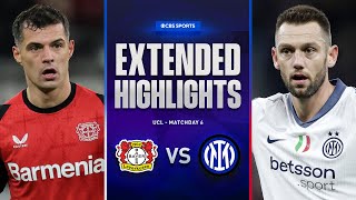 Bayer Leverkusen vs Inter Extended Highlights  UCL League Phase MD 6  CBS Sports Golazo [upl. by Lednek]